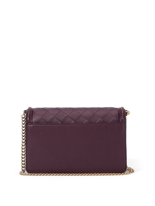 The Victoria Black Violet Woven Mini Omuz Çantası