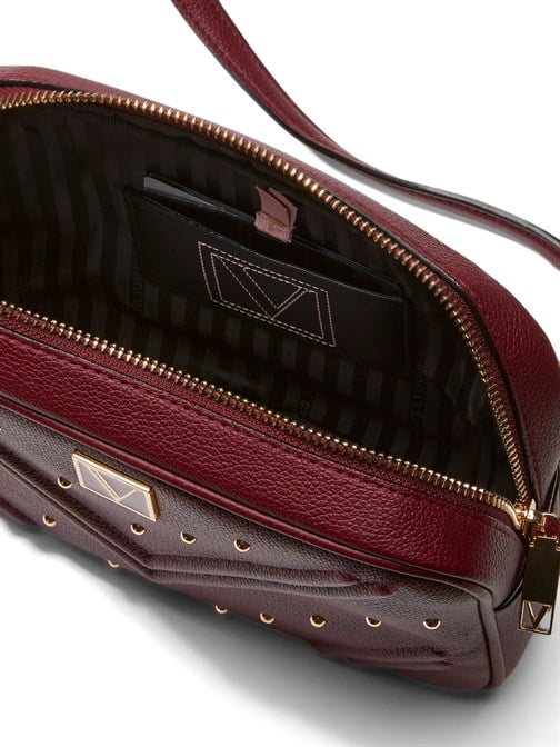 The Victoria Top-Zip Çapraz Askılı Crimson Çanta