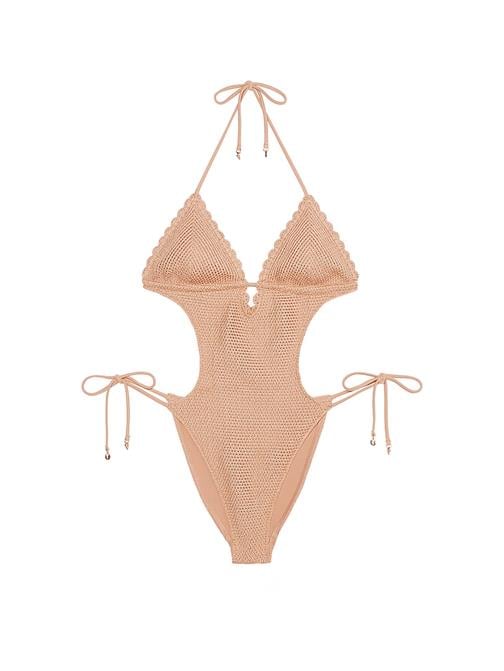 Tığ İşi Monokini Mayo
