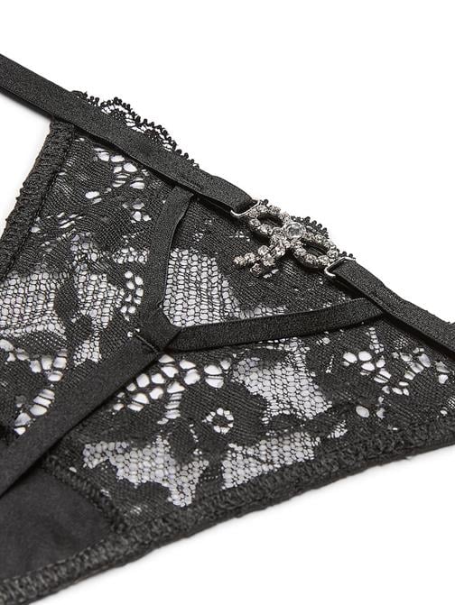Twinkle Fiyonk Dantelli V-String Külot