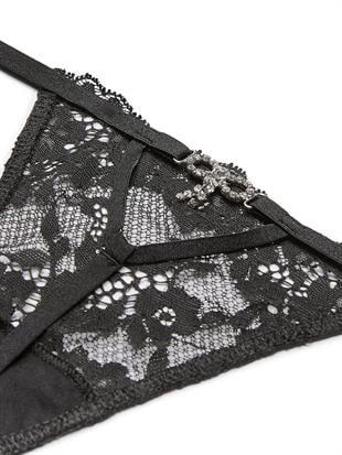 Twinkle Fiyonk Dantelli V-String Külot