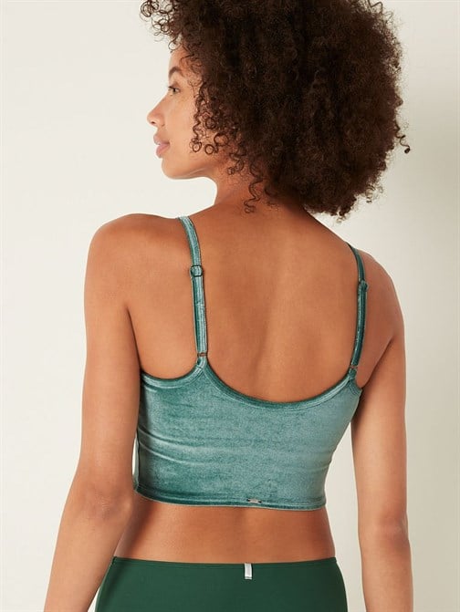 Ultimate Kadife İnce Astarlı Spor Crop