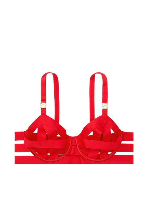 Unlined Strappy Demi Bra