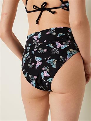 V Çapraz Geçişli Yüksek Bel Bikini Altı