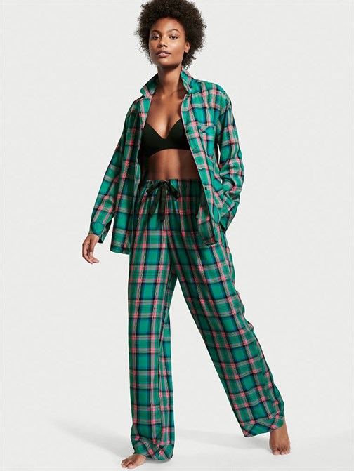 Victoria's Secret Flanel Uzun Pijama Seti