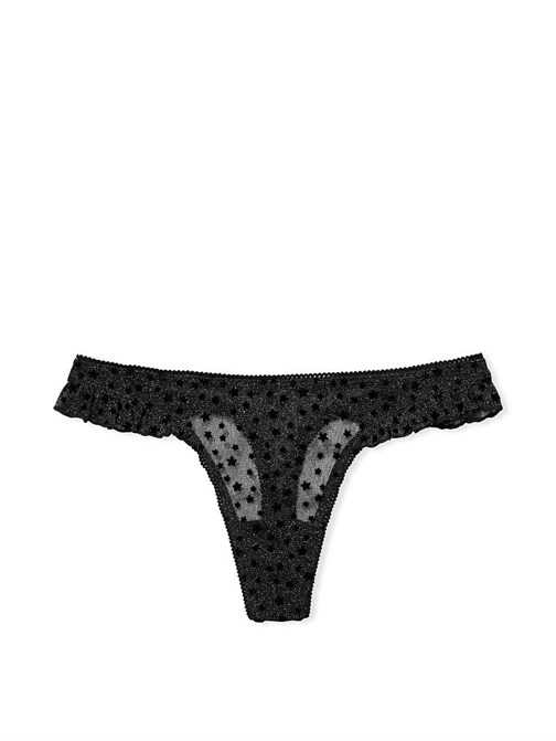 Victoria's Secret Pamuk Yıldız Floke Fırfırlı Tanga Külot
