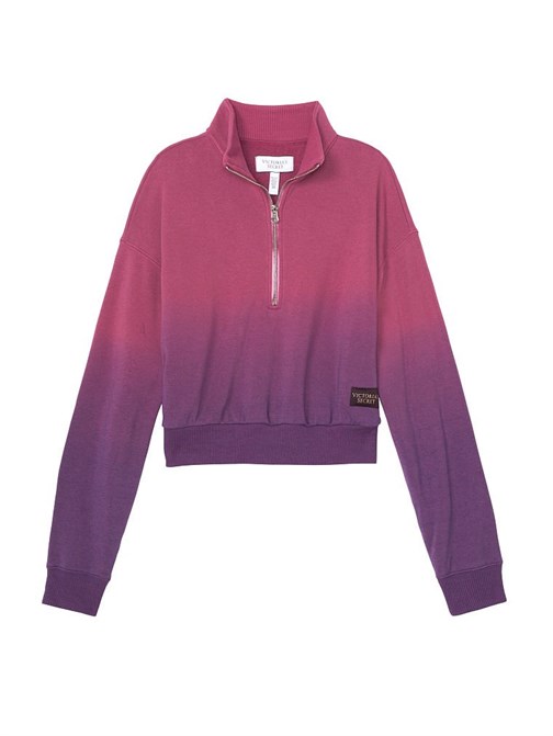 Victoria's Secret Yalancı Yaka Esnek Polar Yarım Fermuarlı Sweatshirt