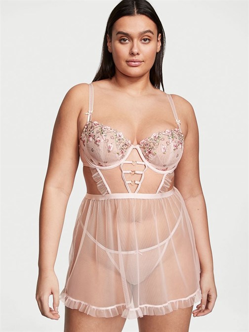 Wicked Çiçek Nakışlı Babydoll