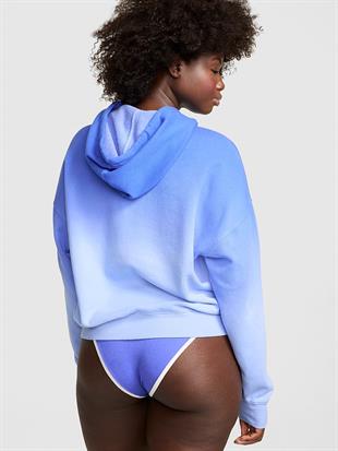Yarım Fermuarlı Kapüşonlu Sweatshirt