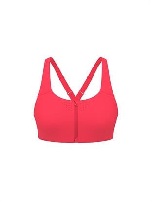 Yeni Stil! Featherweight Max Önden Fermuarlı Sporcu Sütyeni