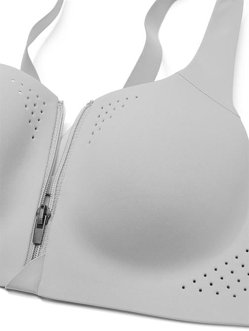 Yeni Stil! Featherweight Max Önden Fermuarlı Sporcu Sütyeni