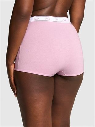 Yüksek Bel Işıltılı Boyshort Külot