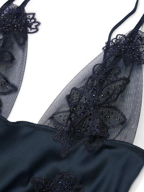 Ziggy Glam Noir İşlemeli Mini Gecelik