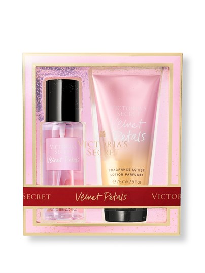 Velvet Petals Seyahat Boy Vücut Spreyi ve Losyon Seti