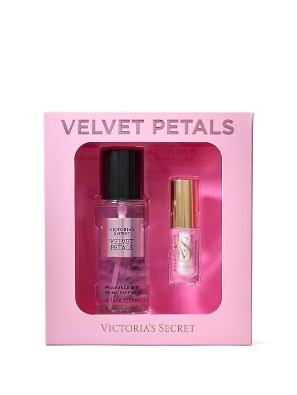 Velvet Petals Vücut Spreyi & Clear Dudak Parlatıcısı – İkili Hediye Seti