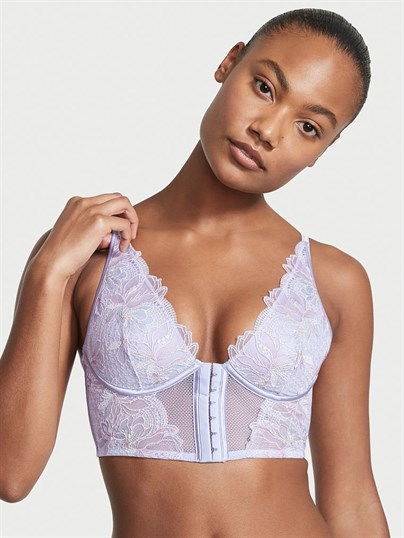Very Sexy Çiçek Nakışlı Büstiyer