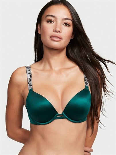 Very Sexy Işıltılı Askılı Push-up Sütyen