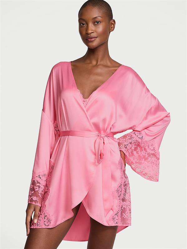 Victoria's Secret Dream Dantelli Saten Sabahlık