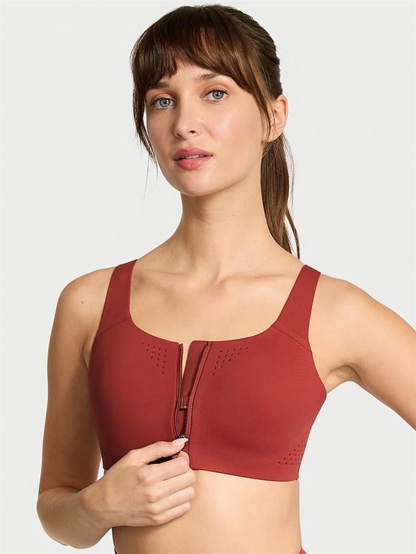 Yeni stil! Featherweight Önden Fermuarlı Maksimum Sporcu Sütyeni
