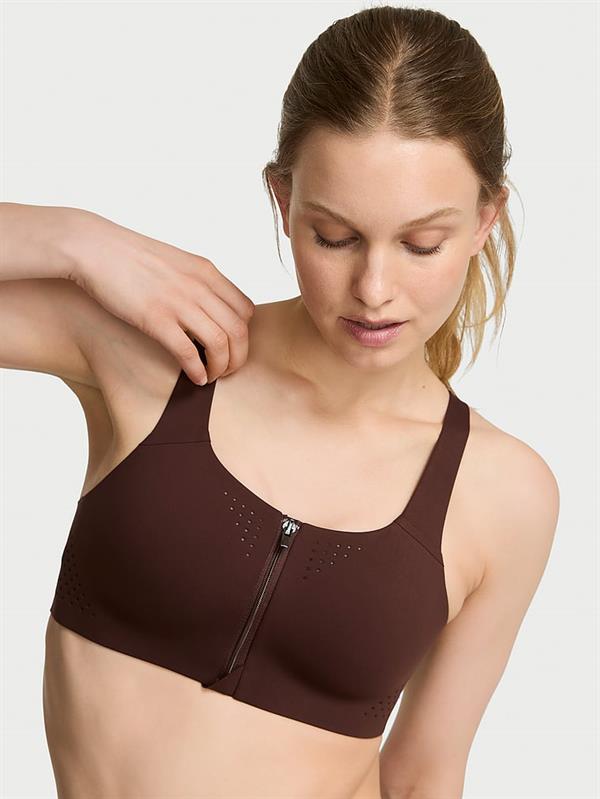 Yeni stil! Featherweight Önden Fermuarlı Maksimum Sporcu Sütyeni