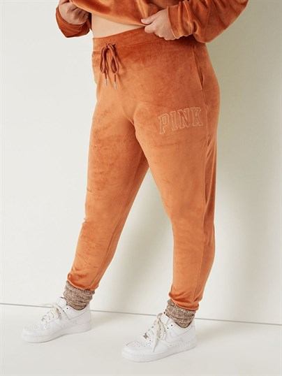 Yüksek Bel Kadife Jogger