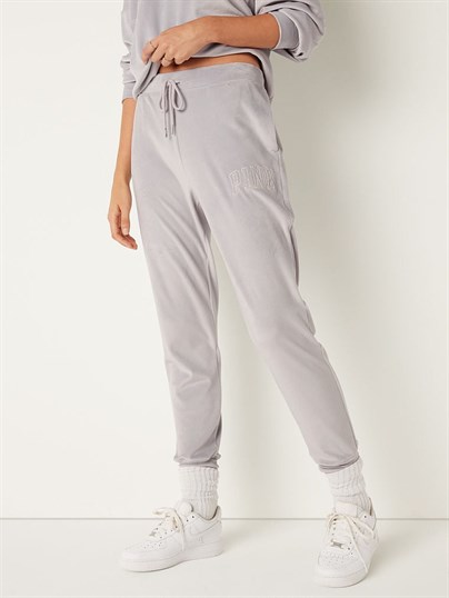 Yüksek Bel Kadife Jogger