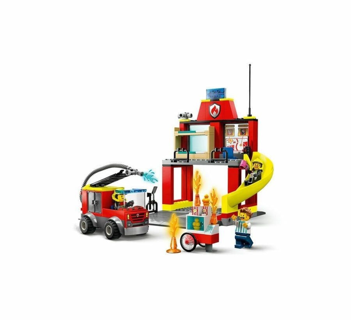 60375 Lego City - İtfaiye Merkezi ve İtfaiye Kamyonu 153 parça +4 yaş |  Hergunyeniurun.com