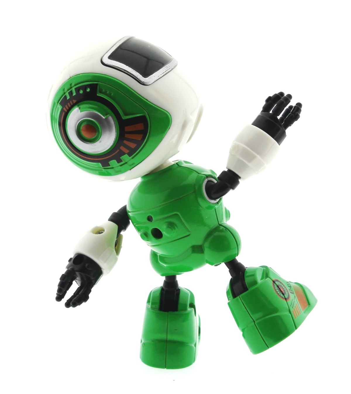 Dekoratif Sesli Işıklı Mini Sevimli Yeşil Robot