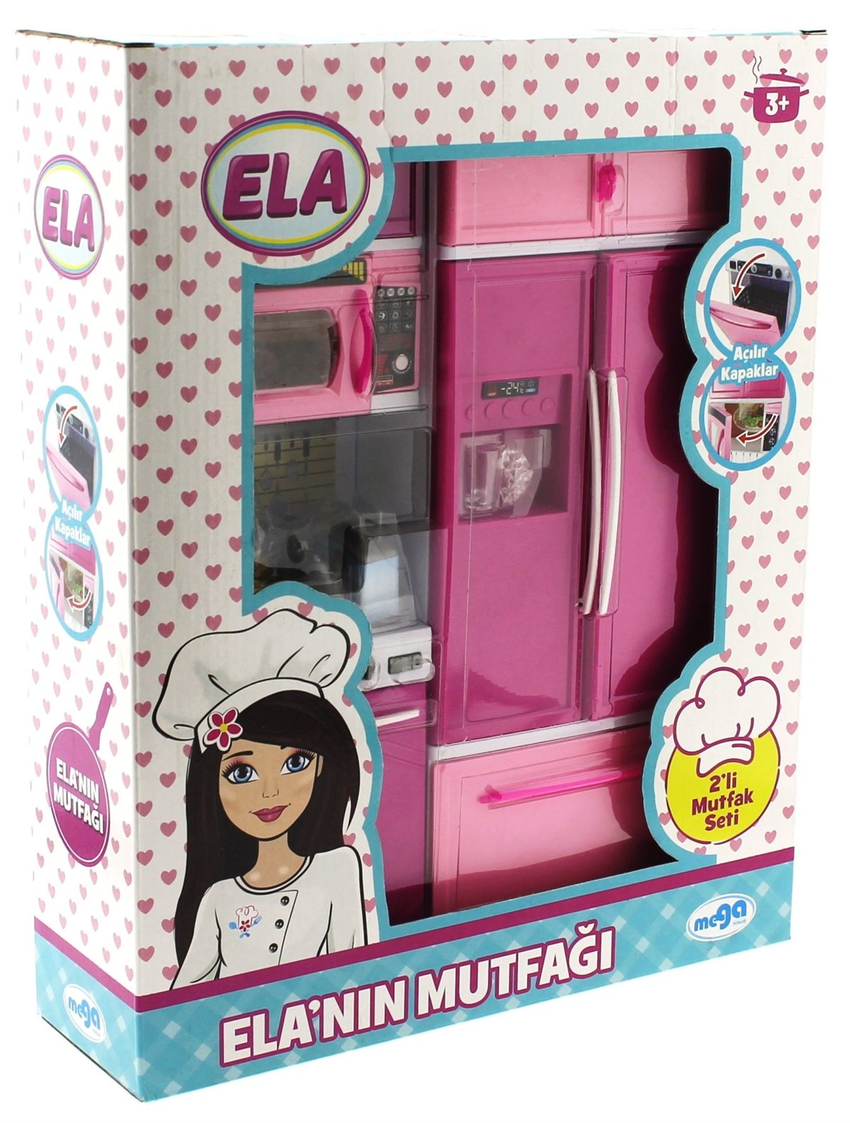 Ela'nın Mutfağı 2'li Set Buz dolaplı | Hergunyeniurun.com