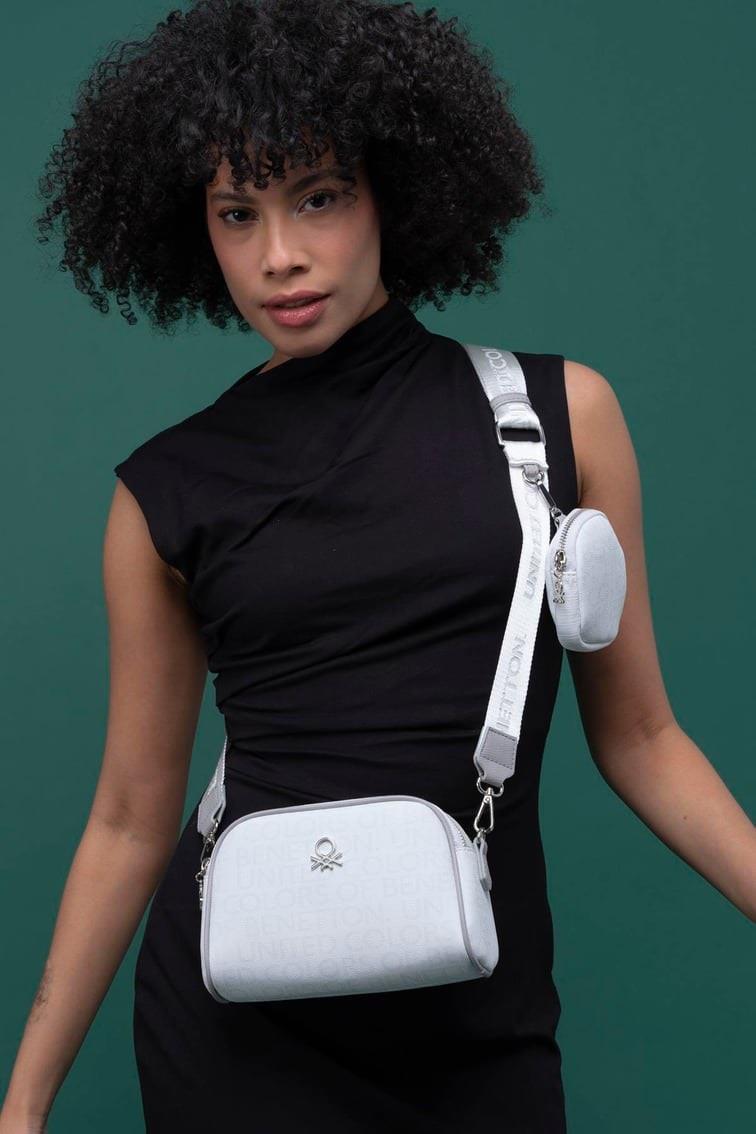 Benetton 1278 Beyaz Çapraz Bayan Çanta