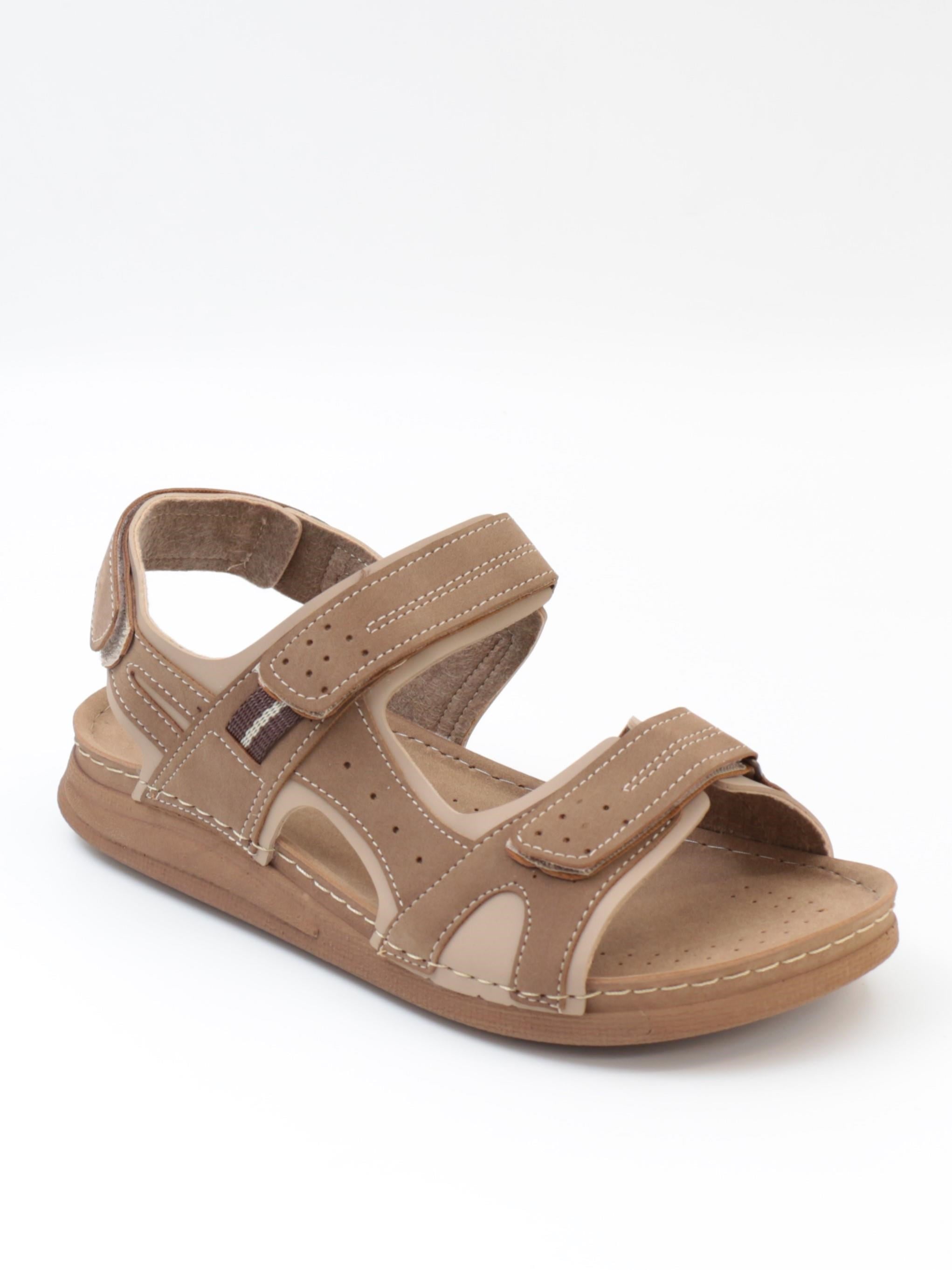 Bento 86012 Camel 3 Cırtlı Anatomik Erkek Sandalet