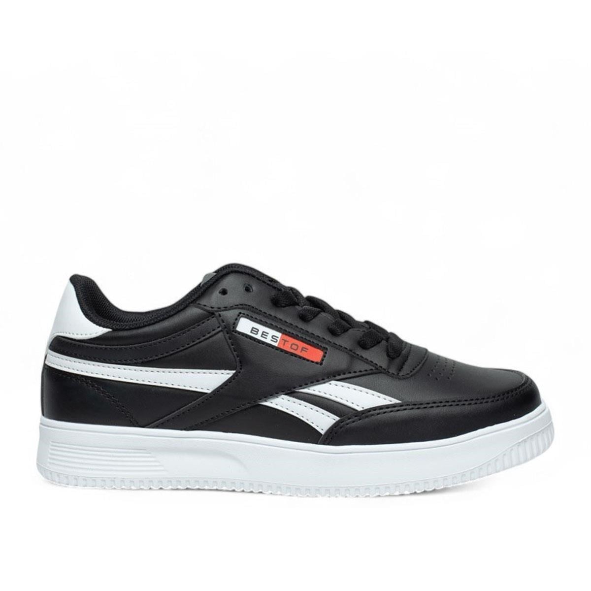 Bestof 2014 Siyah Beyaz 36-40 Unisex Spor Ayakkabı