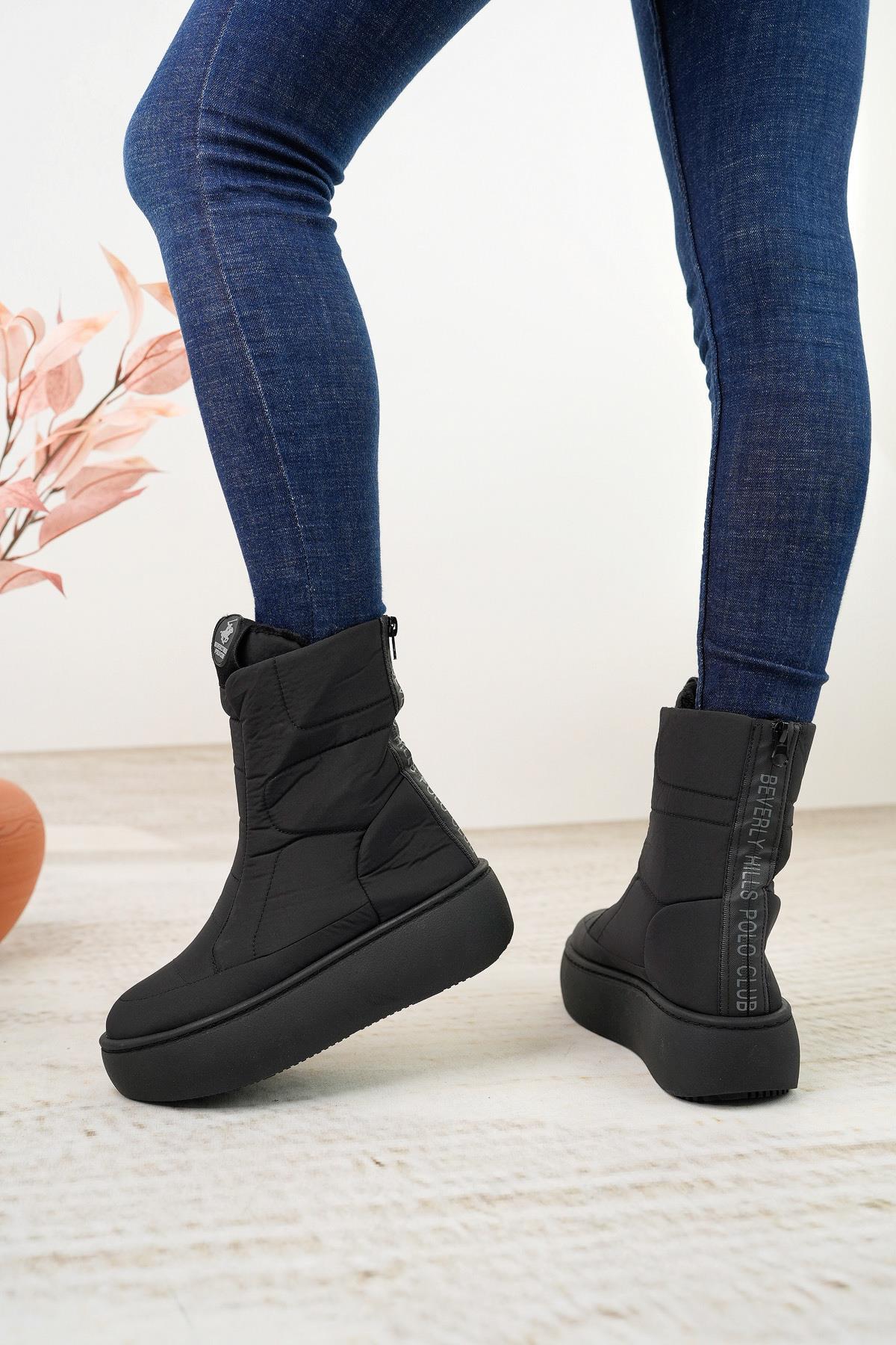 Beverly Hills Polo Club 40001 Siyah Kadın Sneakers Bot