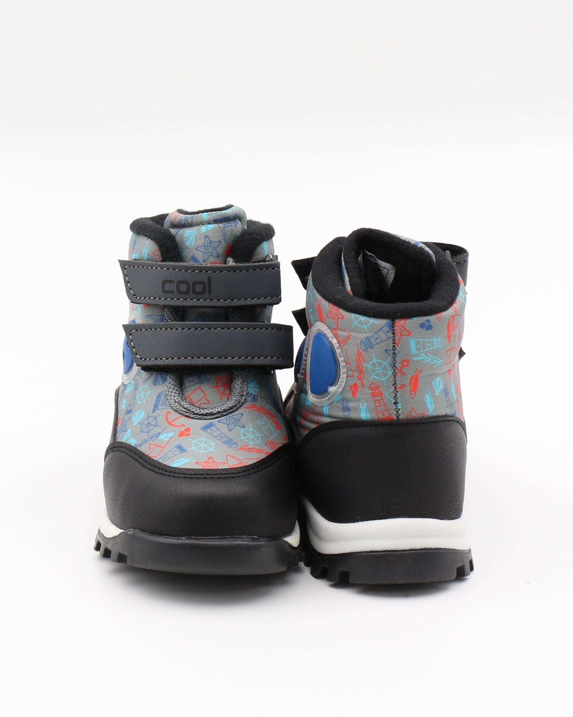 Cool Pixs 22-26 Mavi Cırtlı Kışlık Bebe Bot