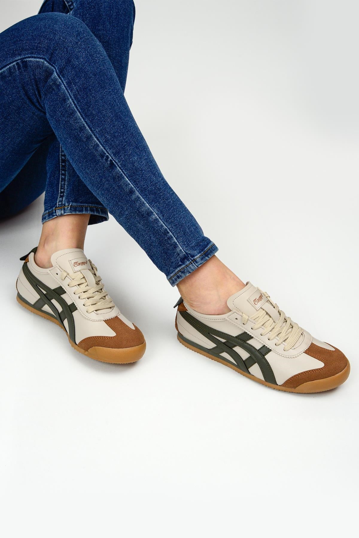 eTayger Bej Haki 40-45 Unisex Günlük Spor Ayakkabı