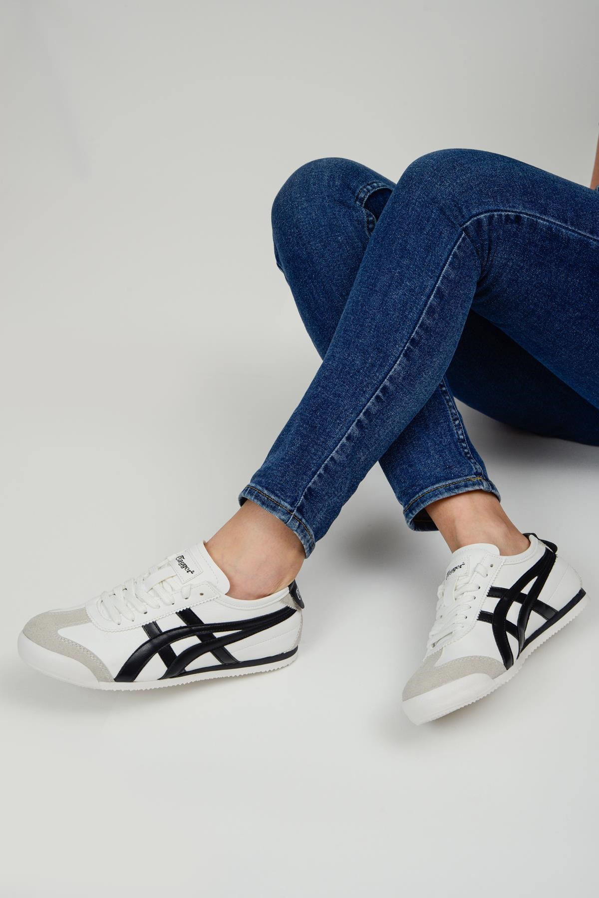 eTayger Beyaz Siyah 40-45 Unisex Günlük Spor Ayakkabı