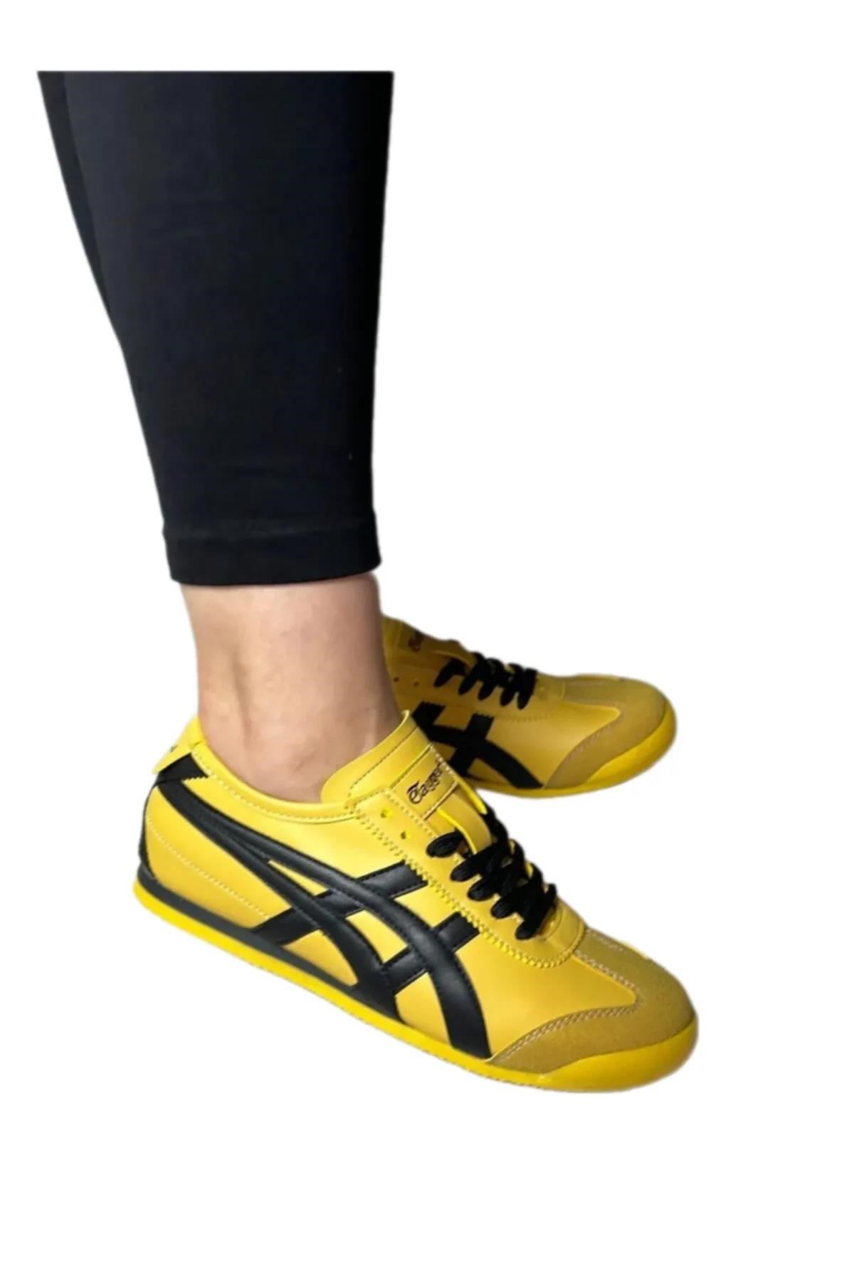 eTayger Sarı Siyah 40-45 Unisex Günlük Spor Ayakkabı