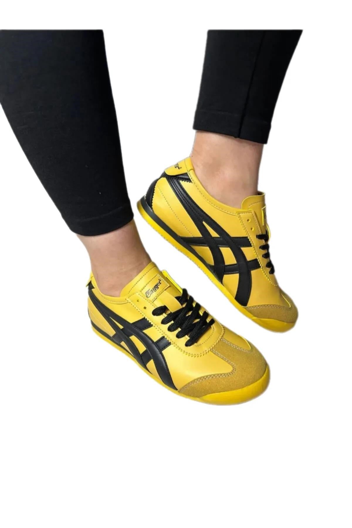 eTayger Sarı Siyah 40-45 Unisex Günlük Spor Ayakkabı