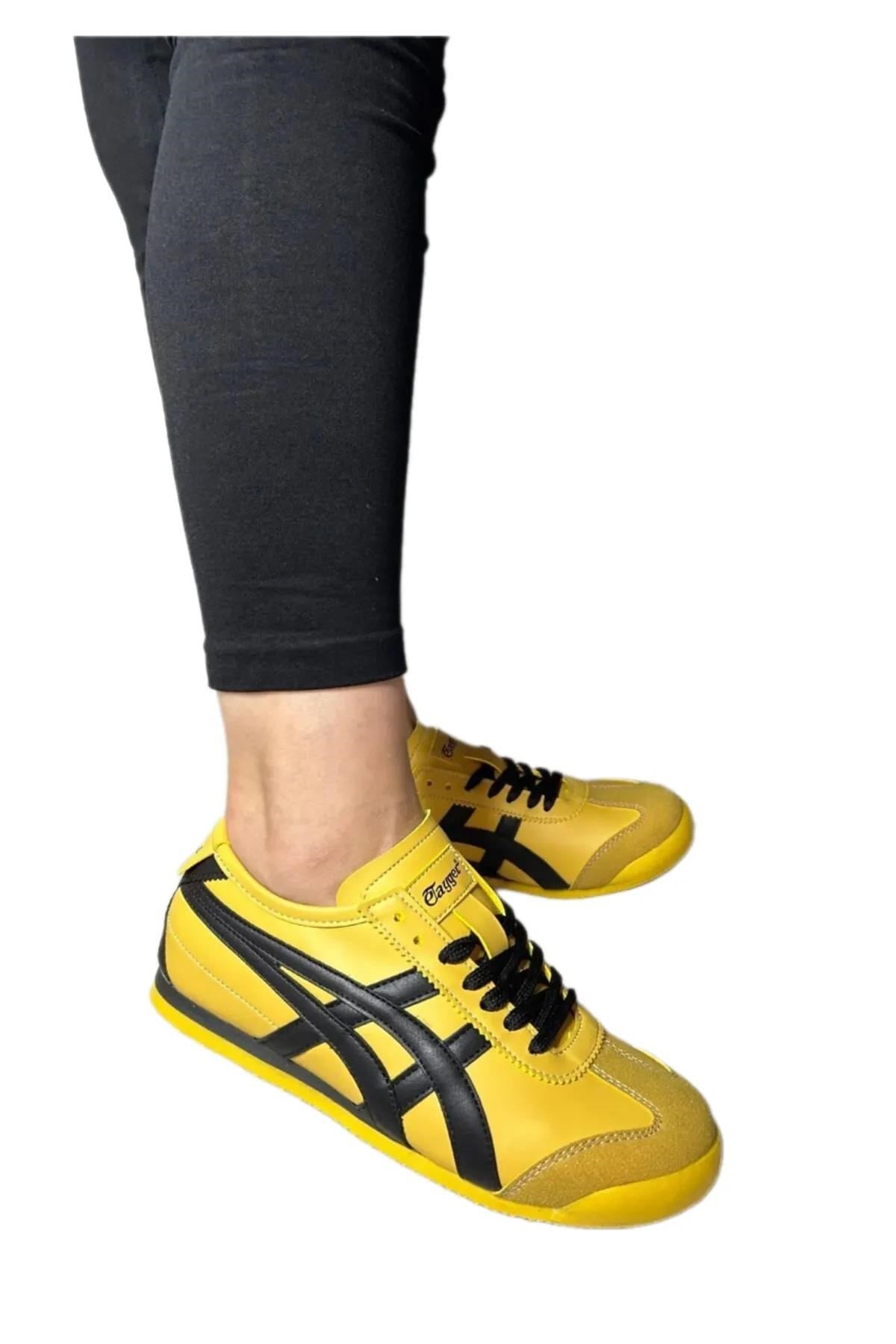 eTayger Sarı Siyah 40-45 Unisex Günlük Spor Ayakkabı