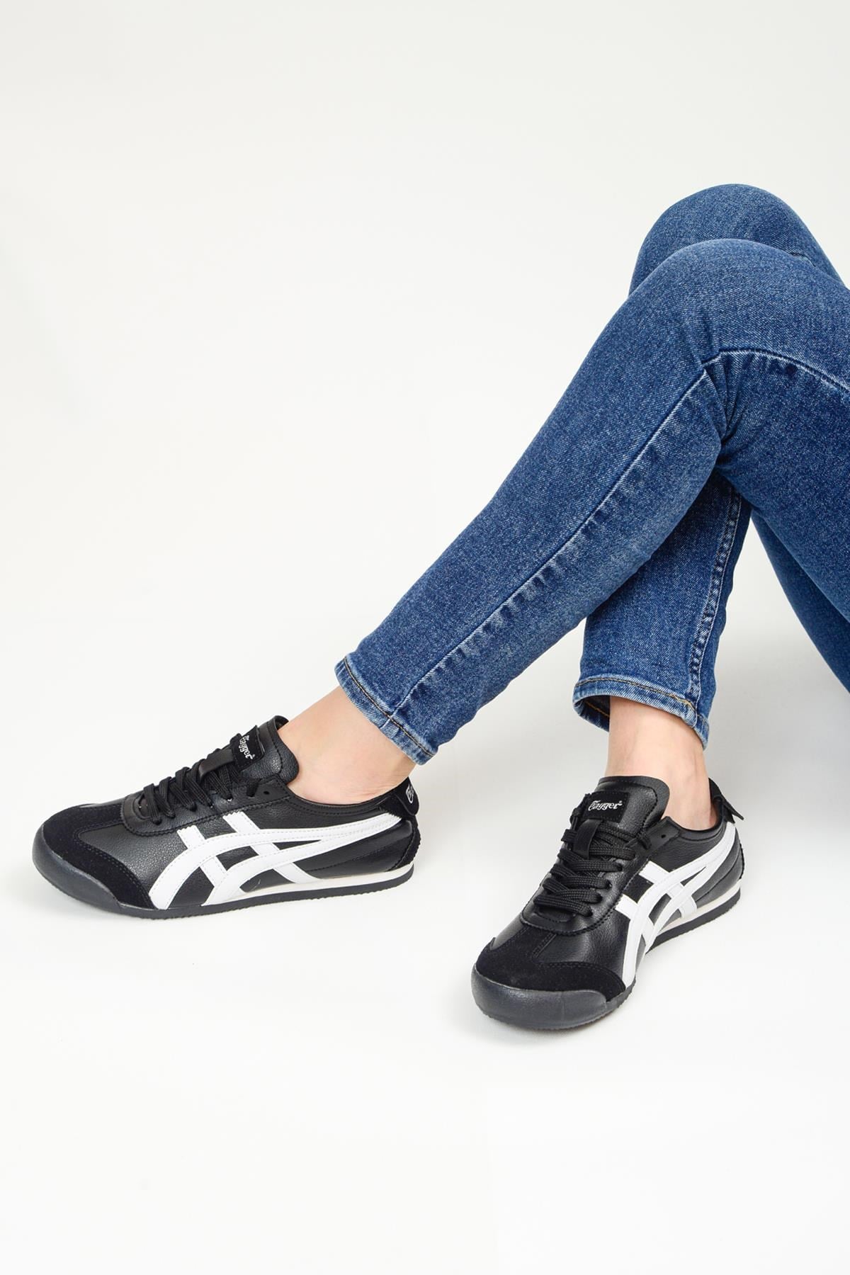 eTayger Siyah Beyaz 40-45 Unisex Günlük Spor Ayakkabı