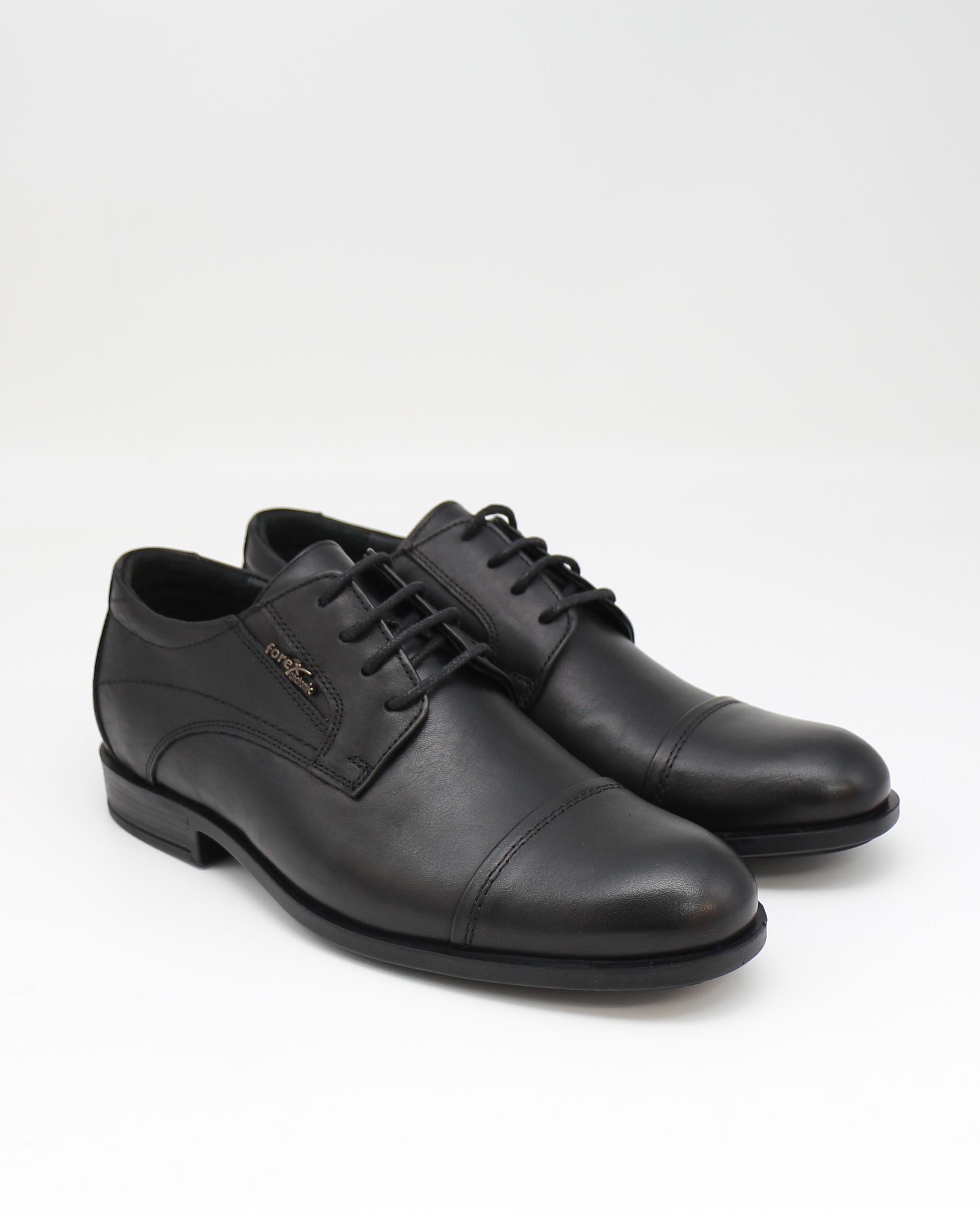 Forex 2468 Siyah Hakiki Deri Anatomik Günlük Erkek Ayakkabı