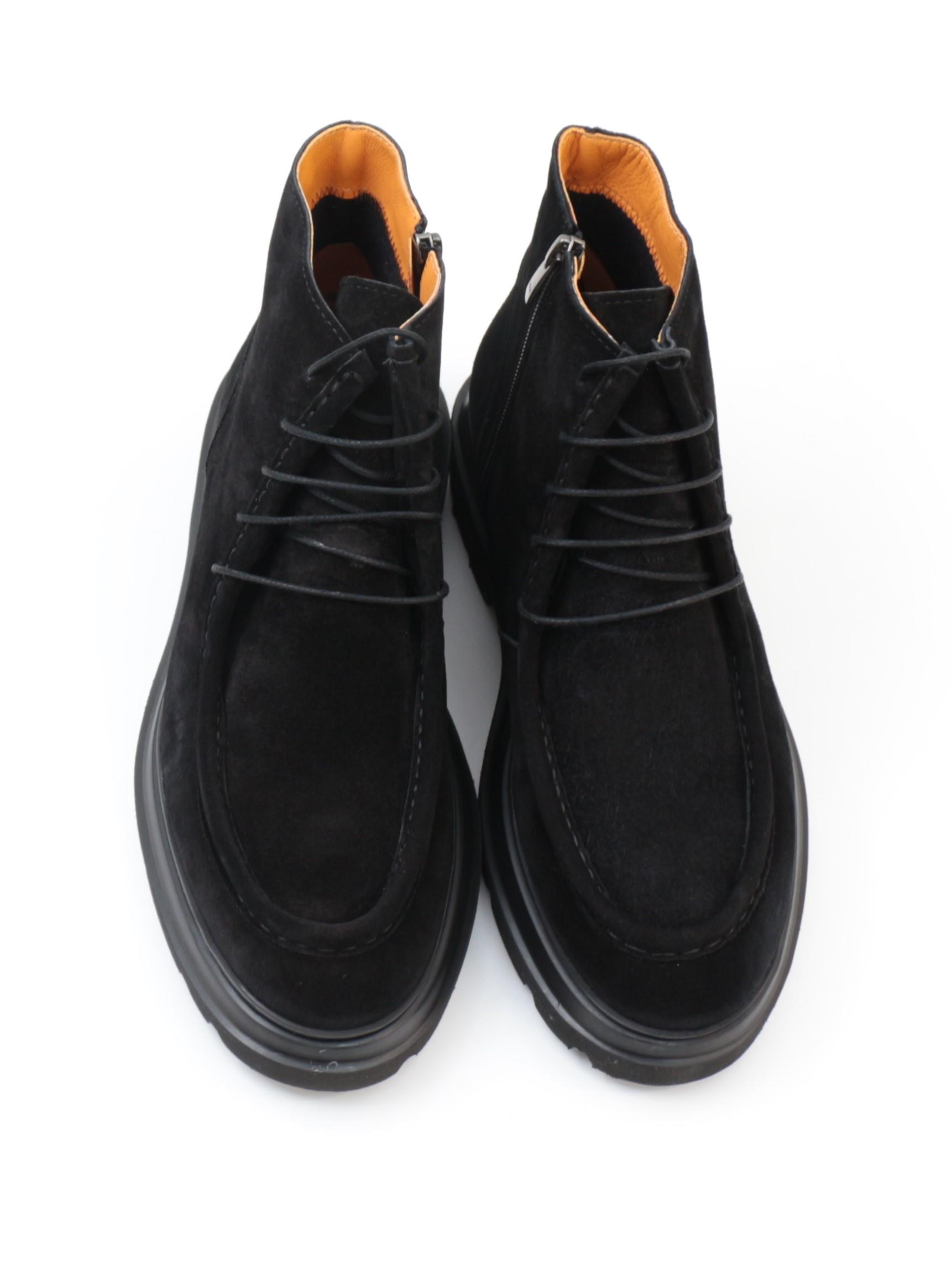 Freefoot 54086 Siyah Eskitme Süet Bağcıklı Erkek Bot