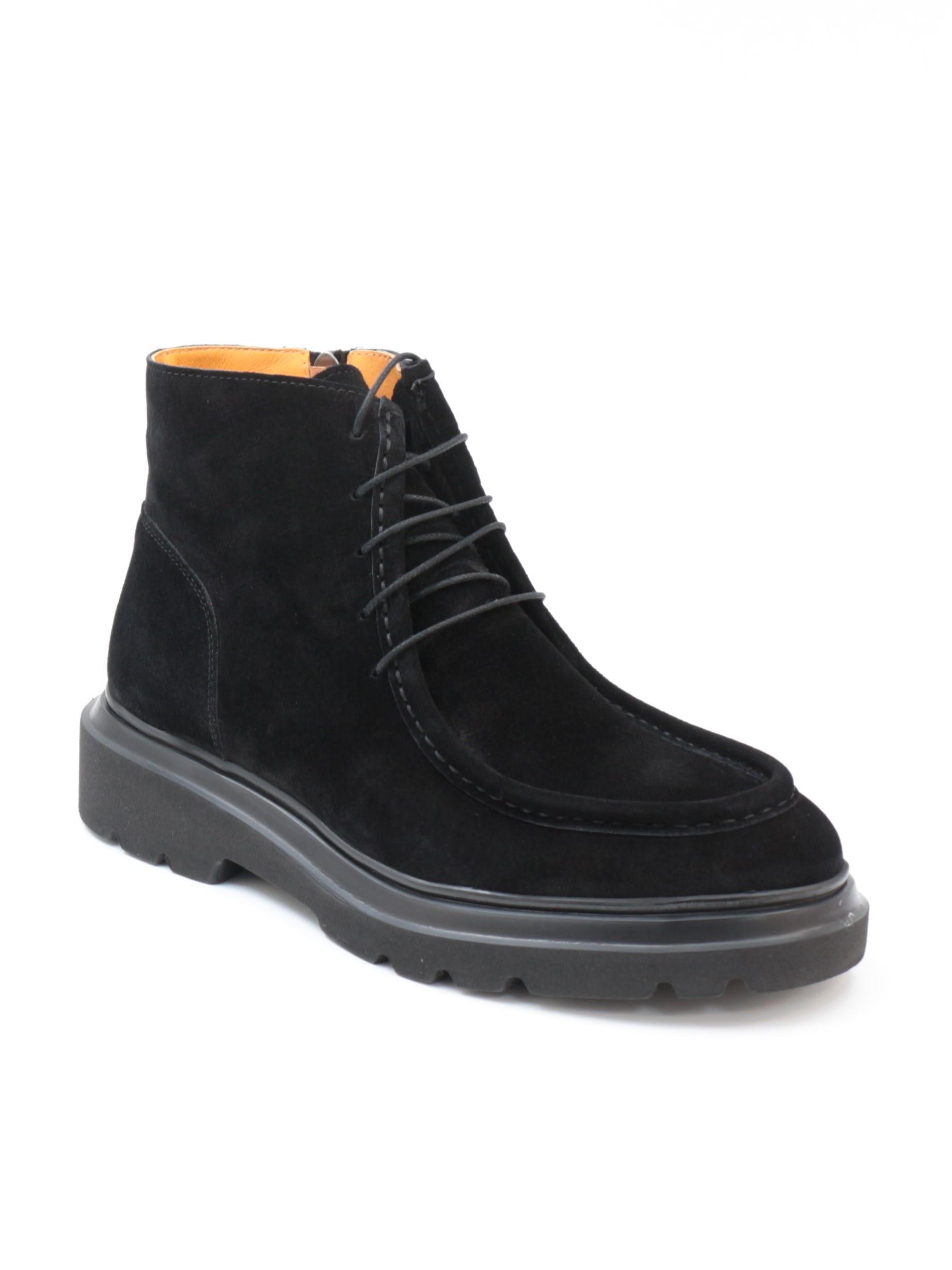 Freefoot 54086 Siyah Eskitme Süet Bağcıklı Erkek Bot