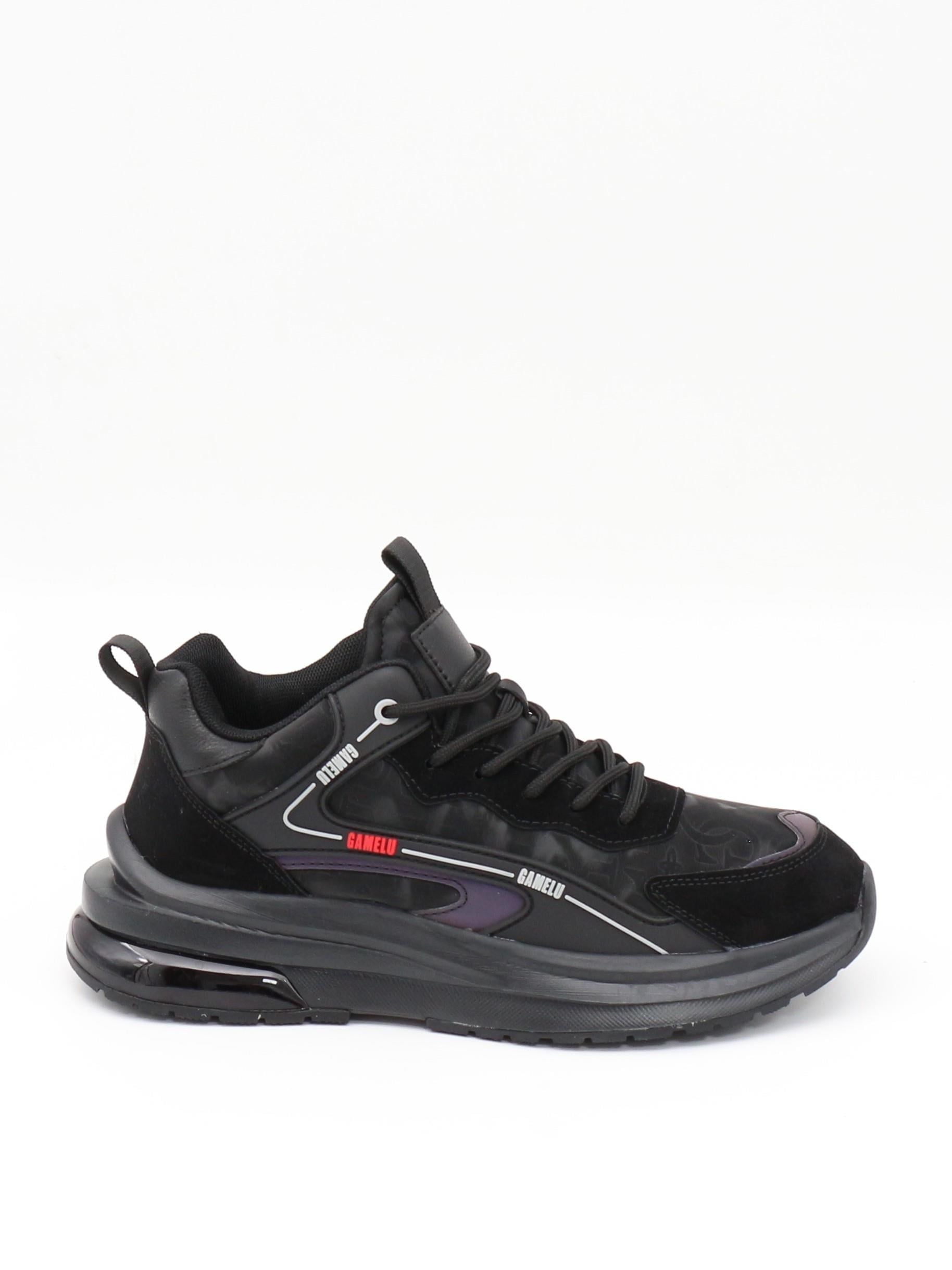 Gamelu Went Siyah Fashion Air Taban Erkek Sneakers