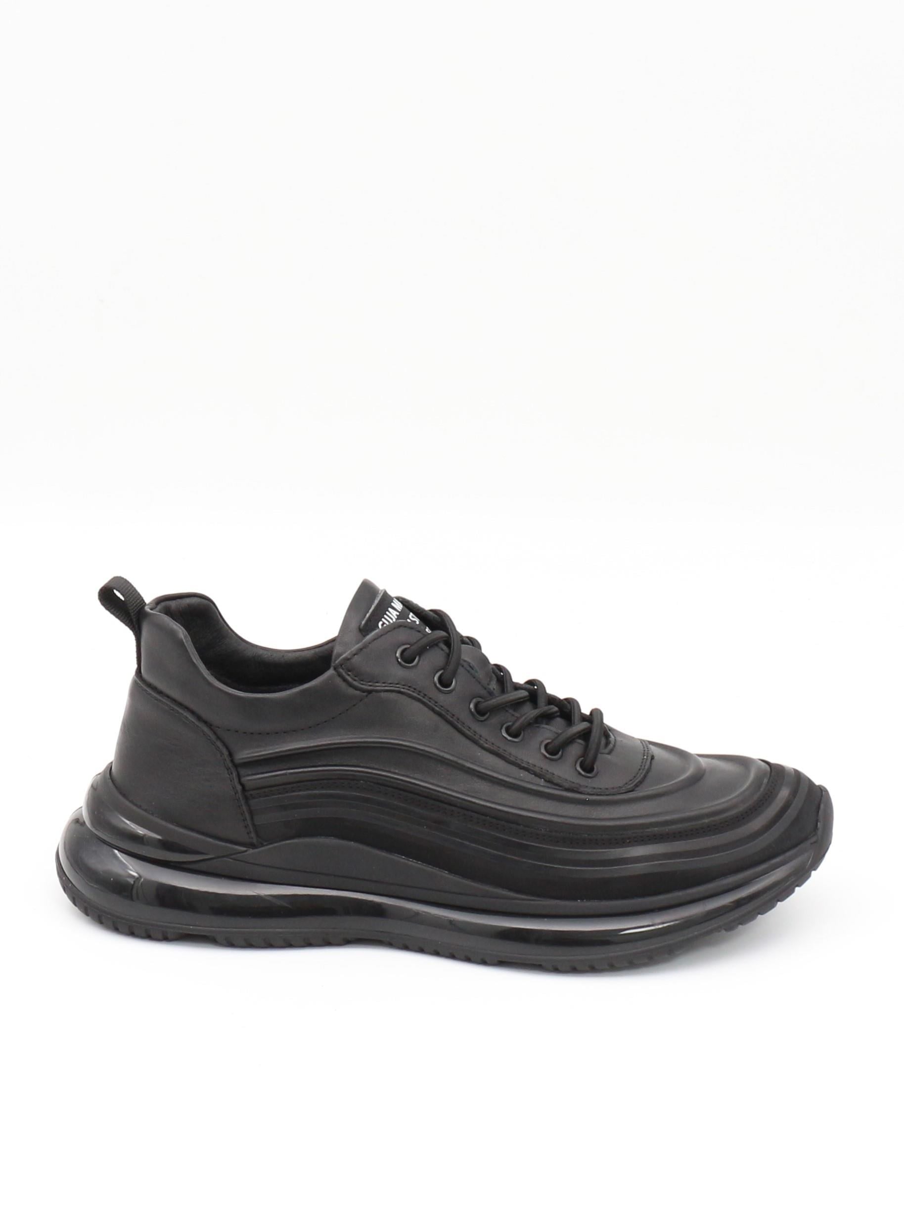 Guja 23K504-5 Siyah Hakiki Deri Air Taban Erkek Sneakers