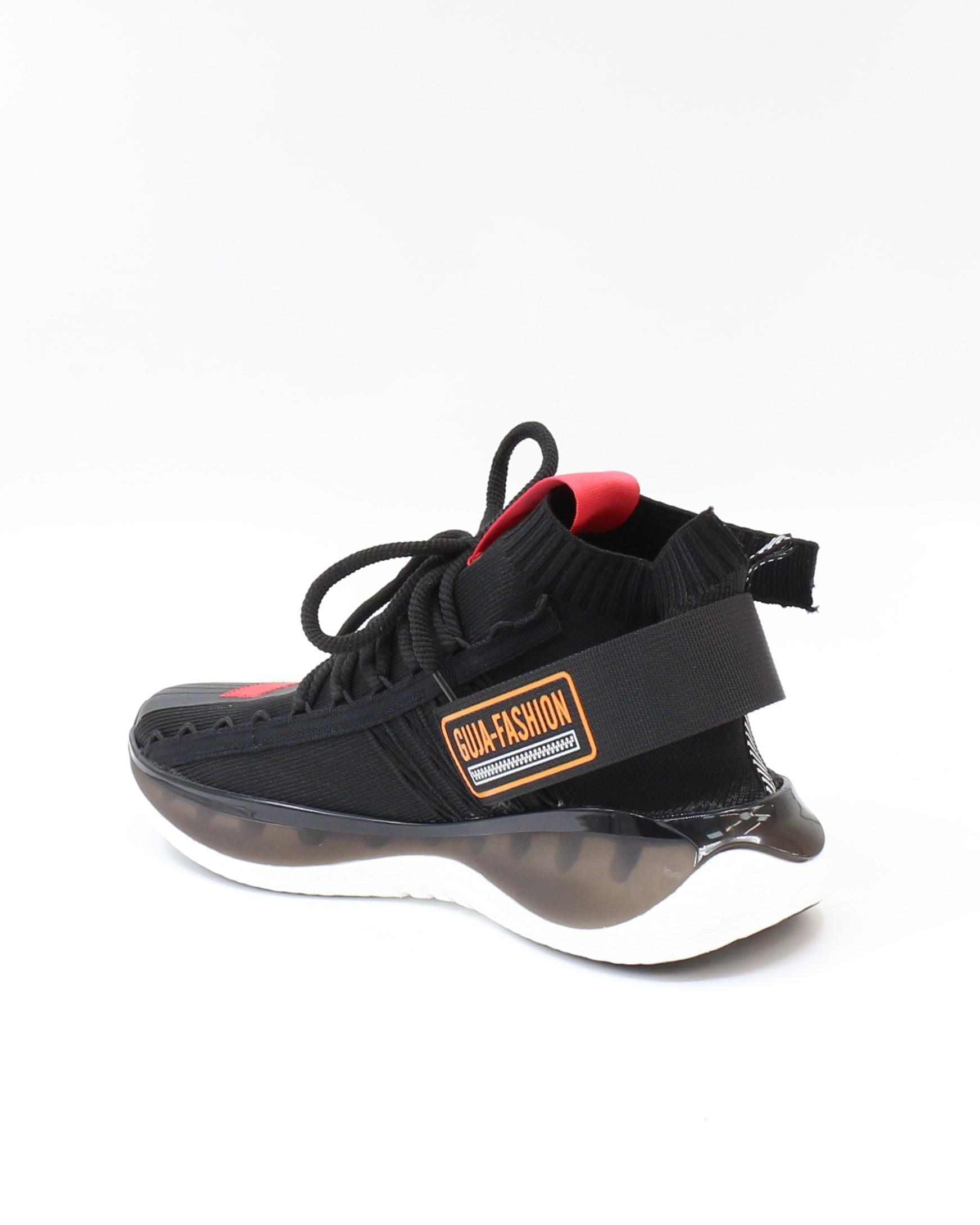 Guja 23Y500 Siyah Triko Fashion Air Taban Erkek Sneakers