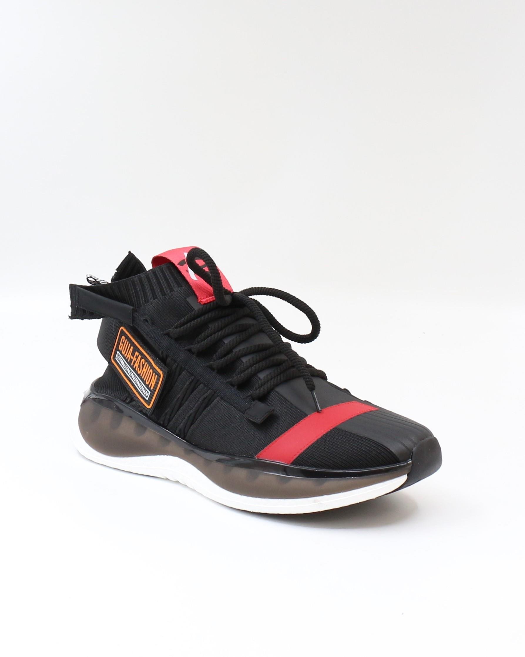 Guja 23Y500 Siyah Triko Fashion Air Taban Erkek Sneakers