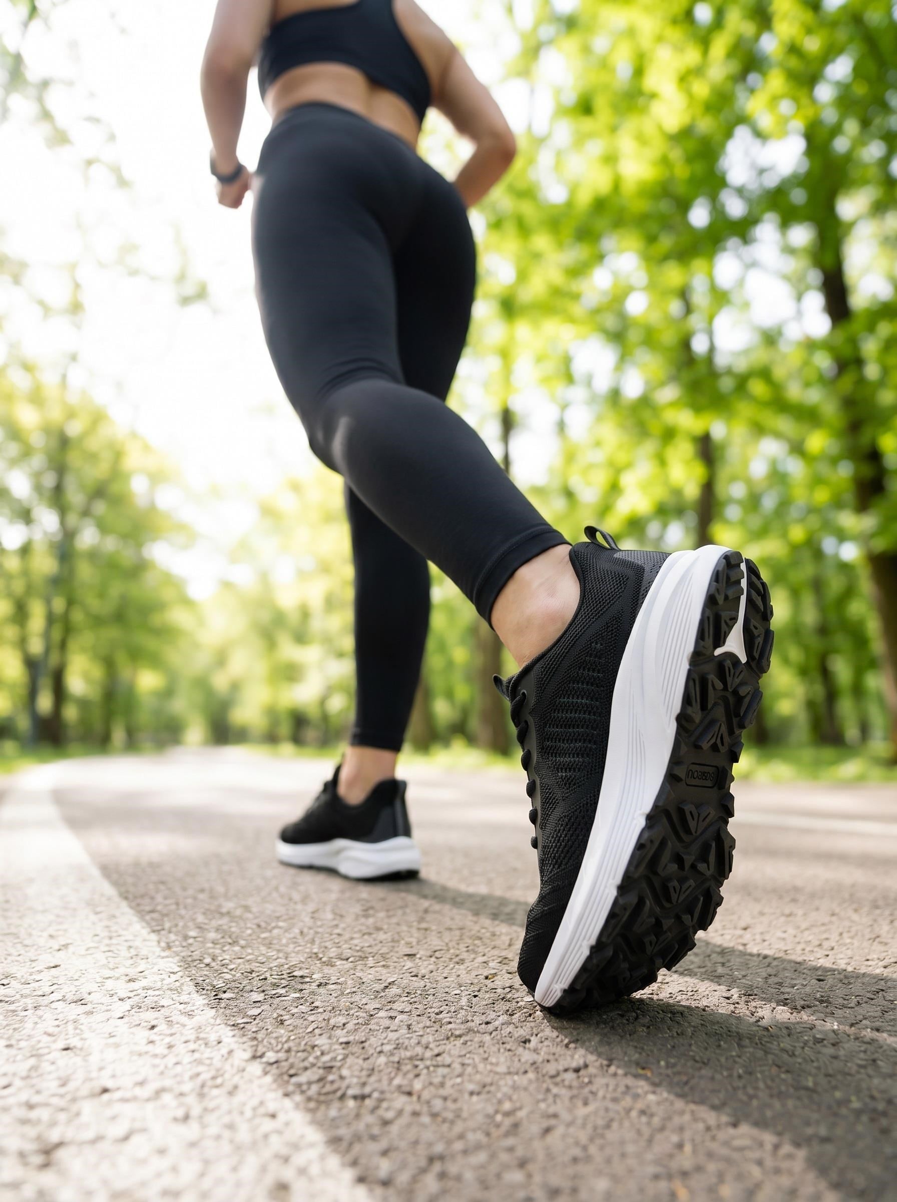 Lescon Meru 2 Flex Siyah Kadın Spor Ayakkabı