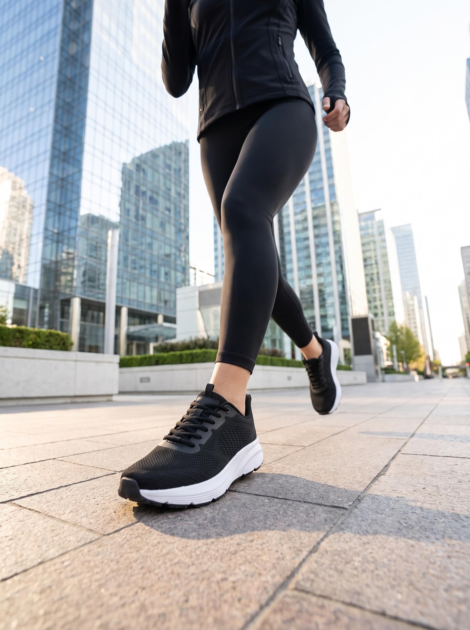 Lescon Meru 2 Flex Siyah Kadın Spor Ayakkabı