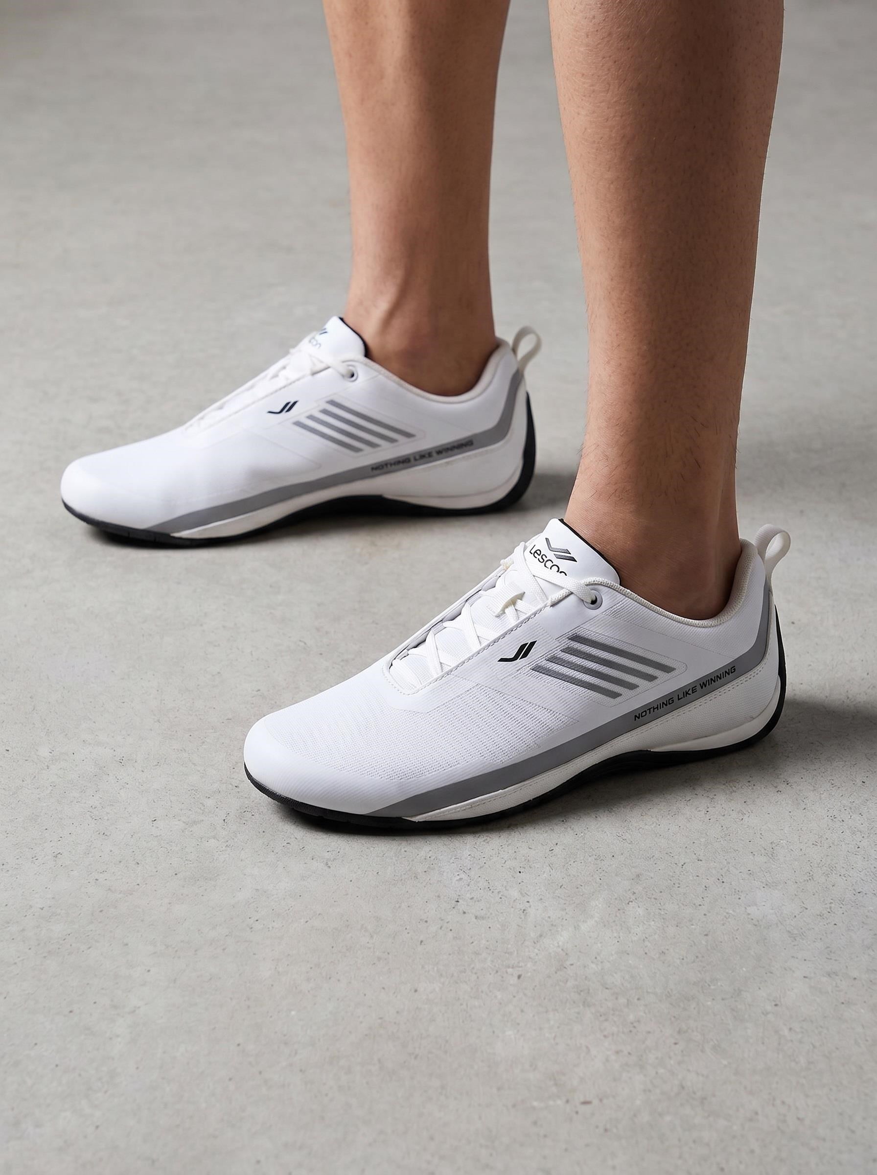 Lescon Zion 2 Beyaz Micro Fiber Erkek Spor Sneakers